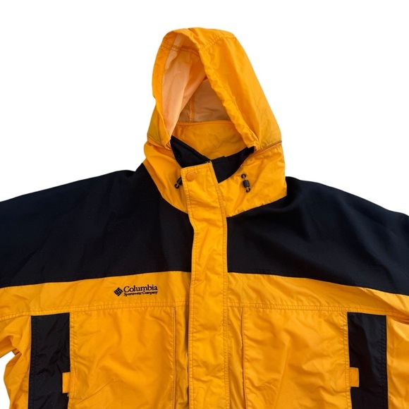 COLUMBIA Vintage Sportswear Yellow & Black Zip Up Jacket XL west ridge - Picture 2 of 12